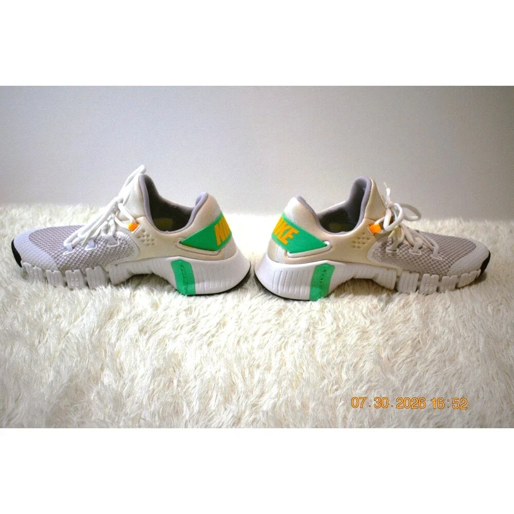 Nike Free Metcon 4 'White Green Glow' Training Shoe (CZ0596-135) Women's Size 9